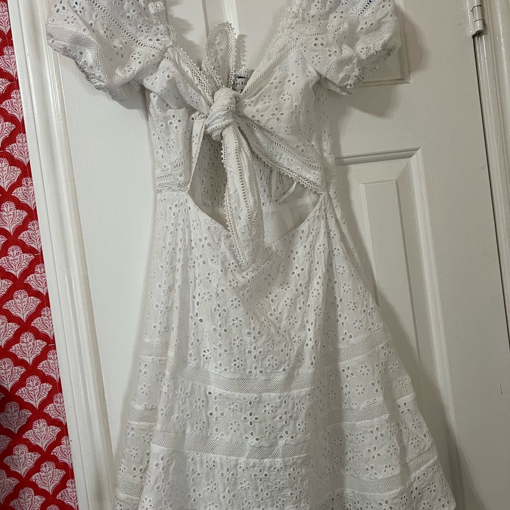 Gianni Bini white eyelet dress